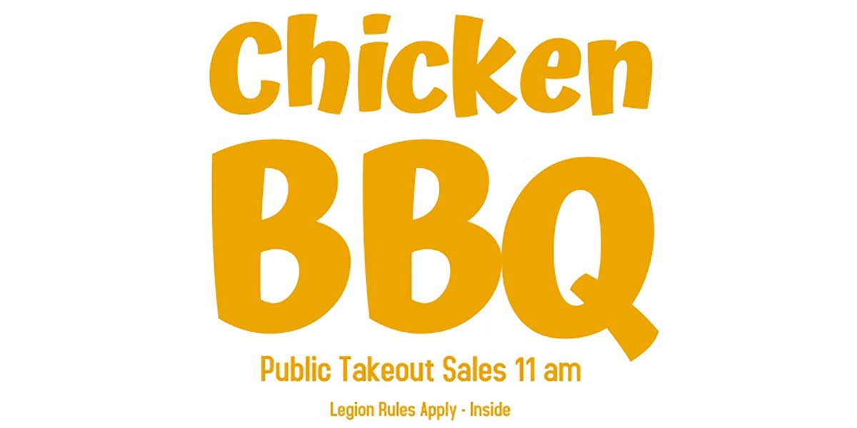 Chicken BBQ at Legion Post 537