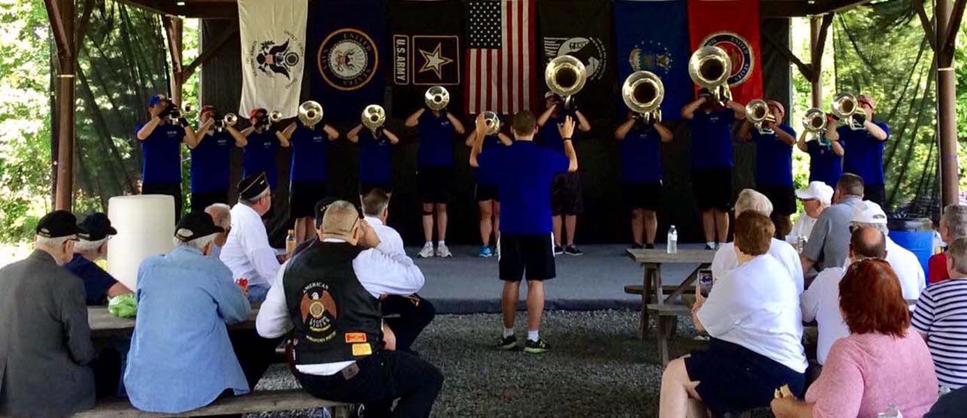 Band playing at the Legion
